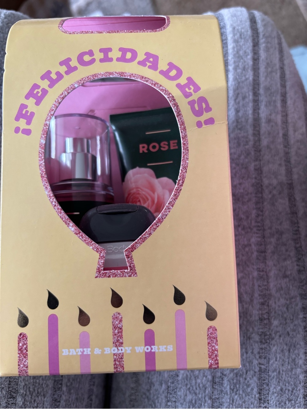 Bath & Body Works Rose Bath & Body Set - Pink & Yellow